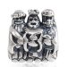 European Style Sterling Silver Gold Plated Cross Three Kings Charm Beads Wholesale