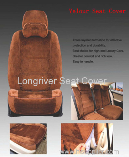 Velour Seat Cover Set