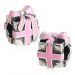 European Syle Sterling Silver Wrapped with Love with Pink Enamel Charm Beads Wholesale