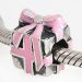 European Syle Sterling Silver Wrapped with Love with Pink Enamel Charm Beads Wholesale