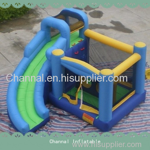 Inflatable residential bouncer combo