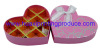 pink heart shape chocolate boxes