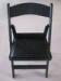 Waterproof Black Resin Folding Chair , Dining / Wedding Padded Folding Chair