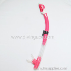 Comfortable silicone diving snorkel for adult