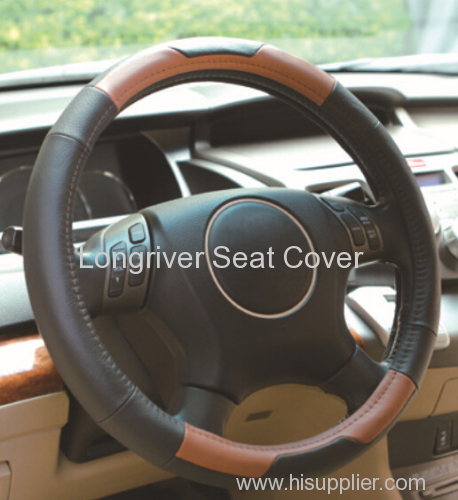 Leather Car Steering Wheel Cover