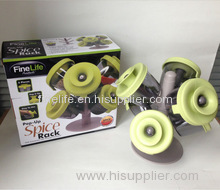 Plastic 6 Container Spice Rack As Seen On TV