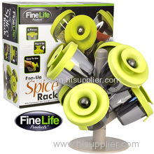 Plastic 6 Container Spice Rack As Seen On TV
