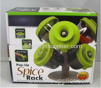 Plastic 6 Container Spice Rack As Seen On TV