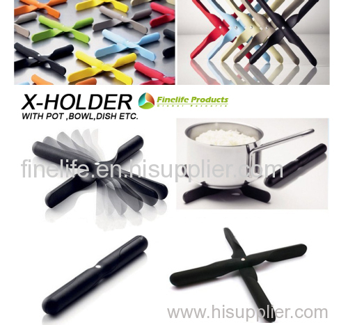 Hot selling silicone cross pot pad