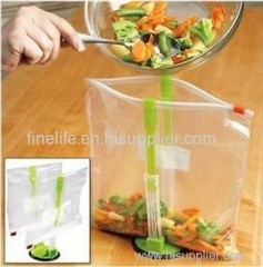 bag filling racks stay open bag holder kitchen tools