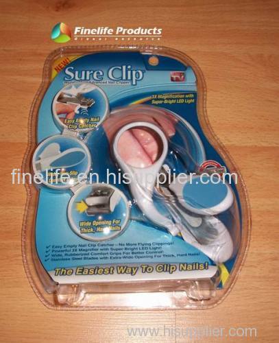 Magnifier Nail Clipper/LED light Sure clip/Sure Clip/Clip Nail Clipper