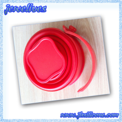 Silicone Foldable cup with plastic ring manufacturer & supplier China