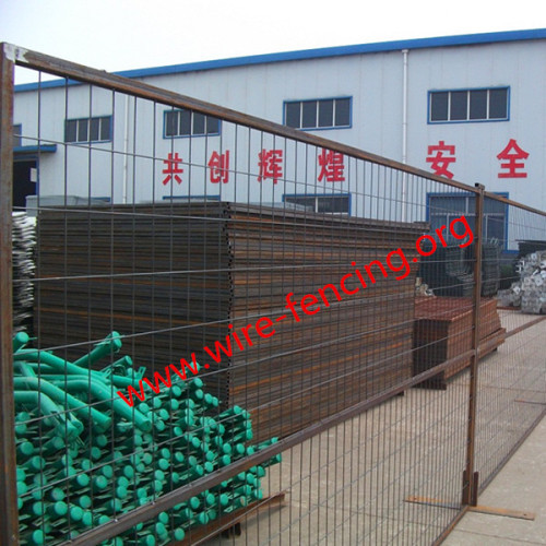 hot dipped galvanized or powder coating temporary fence factory
