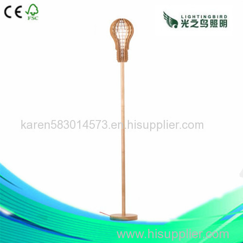Zhongshan Lightingbird Ash Wood Floor Lamp For Bedroom Decoration