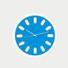 Blue Round Acrylic Home Decoration Contemporary Wall Clocks LY-033