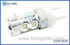 High brightness 50W 7440 7443 T20 LED Bulb with Projector lens 750lm 6500k Cool White