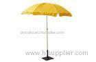 1180cm Yellow Sun Beach Umbrella , Polyester UV Protection Umbrella