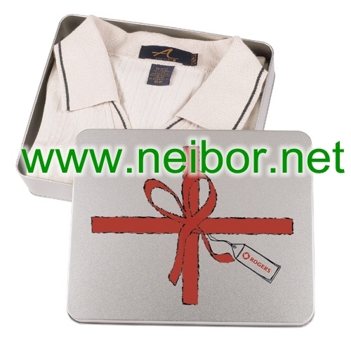 clothing tin box T-shirt tin box tie tin box