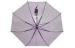 Long Colorful Clear PVC Umbrella , 46 Inch Arc Purple Aluminium Frame