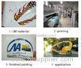 Custom car automotive graphics decals of CMYK / PMS / UV printing