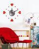 Heart Wall Decoration Designer Wall Sticker Clocks 10A029