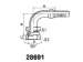 90°JIS metric female 60°cone seat fittings 28691