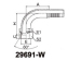 Stainless steel hydraulic hose fittings 90 deg Elbow