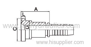 Carbon steel Japanese flange fitting 88111