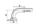 90 degree JIS flange fittings 88191 hydarulic fittings