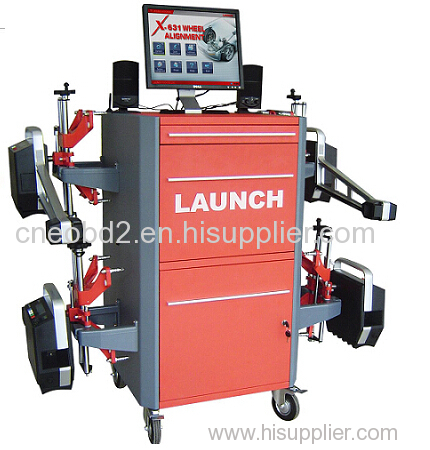 The post and the LED screen real-time display function of X-631+T Wheel Aligner are the same with that of X-712 Wheel Al