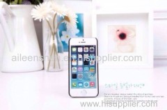 TPU material cell phone case for Iphone5S (smooth surface summer cool style black color)