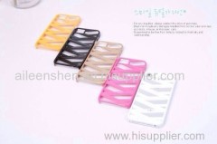 TPU material cell phone case for Iphone5S (smooth surface summer cool style black color)