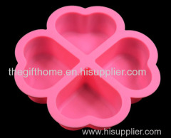 Large heart shape silicone bakeware cake mold