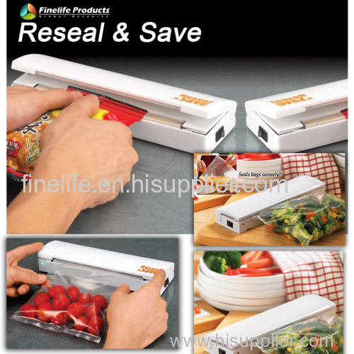 reseal save handy bag sealer/As seen on tv reseal&save Simple household electric Sealer