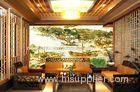 SS-025 Chinese Style Restaurants, Dance hall Cotton Fabric Interior Decoration Wallpapers