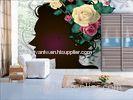 RW-010 Water Based Ink Figure Series Customized Interior Decoration Wall paper, Sticker