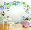 Living Room Waterproof Interior Decorative Flower Wall Paper, Artwork Sticker HS-046