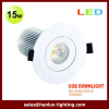 15W IP20 COB chip LED downlight