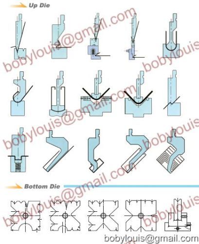 Tooling punch die for press brake machine