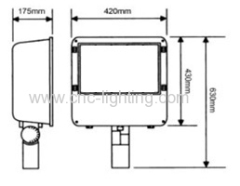 300W Shoebox LED Parking Luminaire(UL Listed )