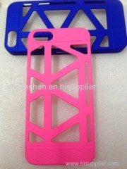 PC material cell phone case for Iphone4S(smooth surface bird nest style pink color)