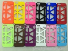 PC material cell phone case for Iphone4S(smooth surface bird nest style pink color)