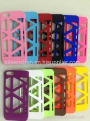 PC material cell phone case for Iphone4S(smooth surface bird nest style pink color)