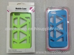 PC material cell phone case for Iphone4S(smooth surface bird nest style green color)