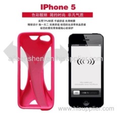 PC material cell phone case for Iphone4S(smooth surface loud-speaker style red color)