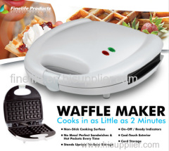 Kitchen Gourmet Electric 2 Slice Mini Waffle Maker