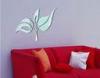Best selling flower shaped PS wall decal1MM thickness 3D mirror stickers home decoration