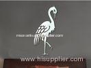 hot sale silver wall sticker PS wall decal 1MM thickness sea gull mirror stickers for home