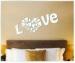 Wholesale Bedroom Decorations DIY Decorative Acrylic Love Mirror Silver Wall Stickers
