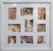 Hot sale plastic photo frame 9 opening photo frame multi photo frame square photo frame